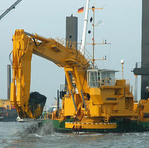 Pelleteuse lourde - P 995 - Liebherr Excavators - Tier 4 intermédiaire / pour chantier de construction / sur chaland