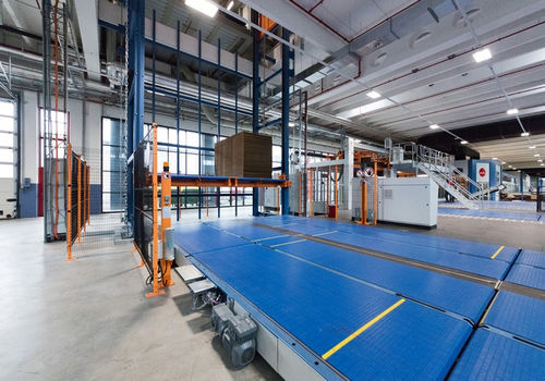 Système de convoyage fonctionnement vertical - MINDA Industrieanlagen GmbH - pour véhicule industriel