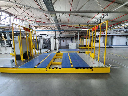 Navette de transfert de transfert - MINDA Industrieanlagen GmbH - pour charges lourdes / pour entrepôt / avec plateforme