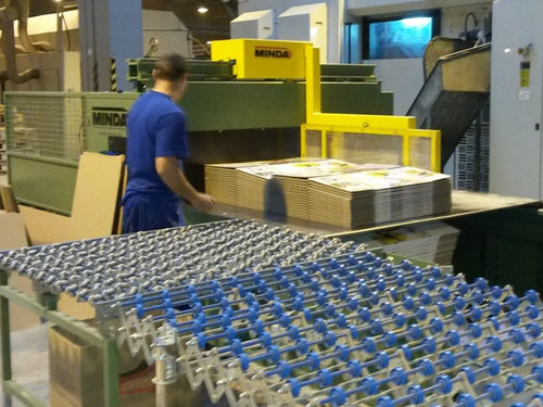 Palettiseur couche par couche - MINDA Industrieanlagen GmbH - pour carton / semi-automatique