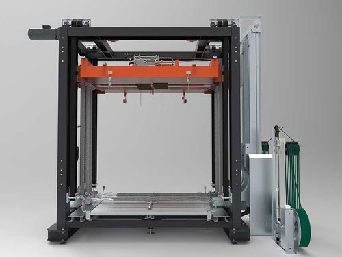 Cercleuse avec presse - UP5-Aggregat - Pamminger Verpackungstechnik Ges mbH - entièrement automatique / de palettes / pour feuillard en PP-PET