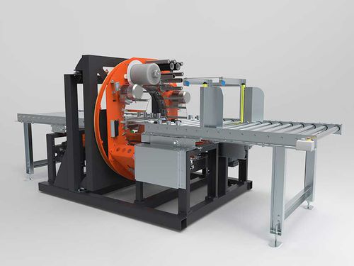 Banderoleuse horizontale - Python 300 – 800 HS - Pamminger Verpackungstechnik Ges mbH - avec couronne tournante / totalement automatique / pour produits longs