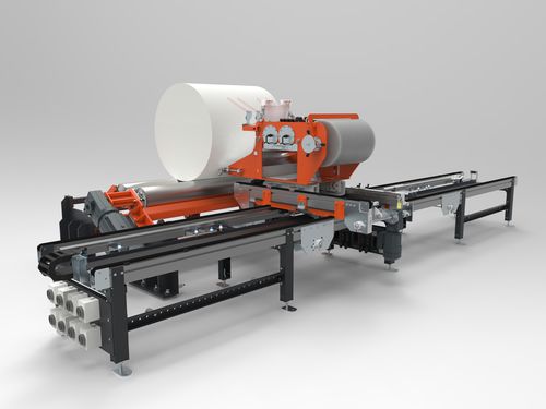 Banderoleuse radiale - ARES - Pamminger Verpackungstechnik Ges mbH - horizontale / pour rouleaux / avec rouleaux
