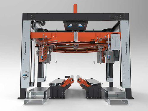 Banderoleuse axiale - Raptor - Pamminger Verpackungstechnik Ges mbH - horizontale / totalement automatique / pour produits cylindriques
