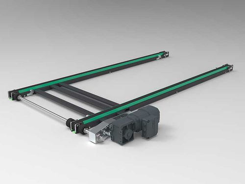 Convoyeur à chaînes - Pamminger Verpackungstechnik Ges mbH - de transport / à moteur électrique / pour palettes