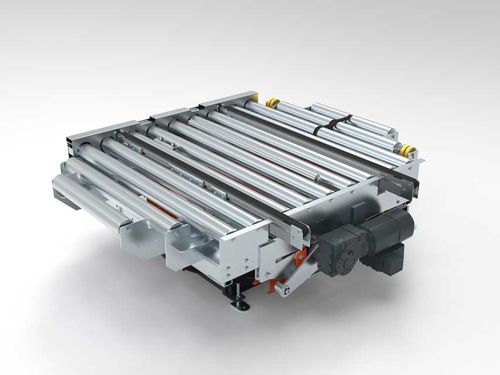 Convoyeur à rouleaux motorisés - Pamminger Verpackungstechnik Ges mbH - de transfert / d'alignement / de palettes