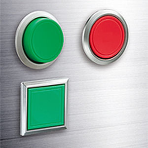 Bouton poussoir tactile - LBW Series - IDEC USA - IP65 / à montage affleurant / électromécanique
