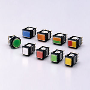 Bouton poussoir à ressort - MA Series - IDEC USA - avec contacts en argent / compact / électromécanique