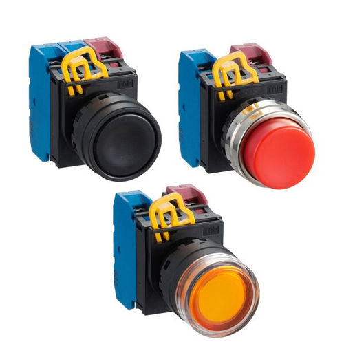 Bouton poussoir à ressort - YW Series - IDEC - coup de poing / d'arrêt d'urgence / IP65