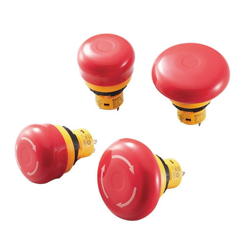 Bouton poussoir coup de poing - X6 series - IDEC - d'arrêt d'urgence / à pousser et à tirer / hygiénique