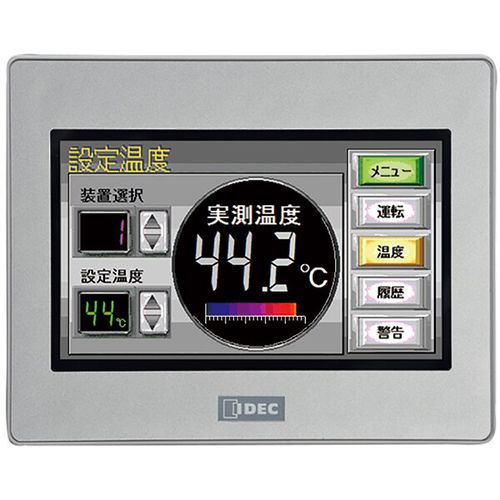 IHM à écran tactile - HG1G series - IDEC - encastrable / 480 x 272 / TFT LCD