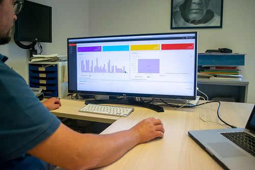 Plateforme web de gestion de données - Control room - ALTARES SRL - de supervision