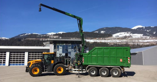 Grue montée sur remorque - W 130 S3 - BOB SISTEMI IDRAULICI SPA - pliable / de levage / hydraulique