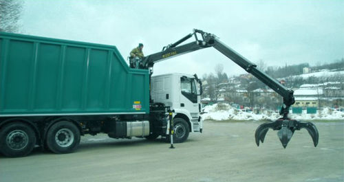 Grue montée sur camion - R 110 MS1 - BOB SISTEMI IDRAULICI SPA - télescopique / articulée / de levage