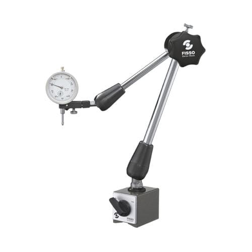 Support de comparateur articulé - 4400-45 F + SM - Fisso - avec interrupteur base magnétique