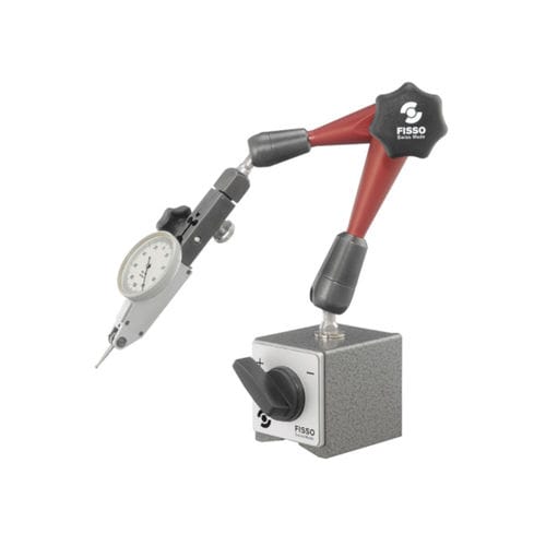 Support de comparateur articulé - S-20 F + M - Fisso - 3D / avec interrupteur base magnétique