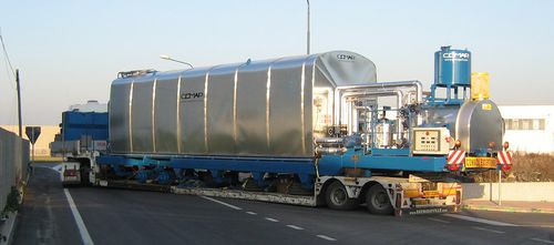 Cuve de stockage de bitume - COMAP SRL - pour semi-remorque / en métal / mobile