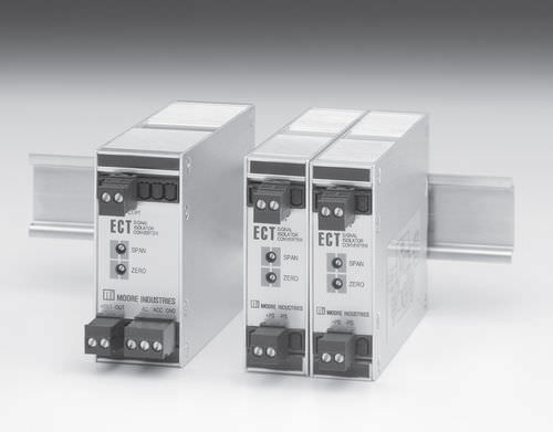 Convertisseur/isolateur de signal - 10 - 42 VDC, max. 20 mA | ECT-DIN - Moore Industries
