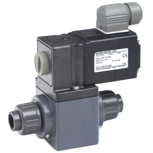 Électrovanne à commande directe - 160 - GF Piping Systems - 2 voies / pour eau / filetée