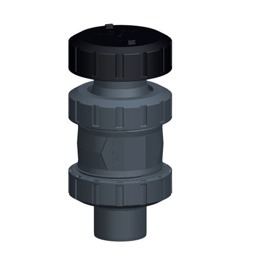 Vanne à boisseau sphérique flottant - 591 - GF Piping Systems - manuelle / saignement / de faible encombrement