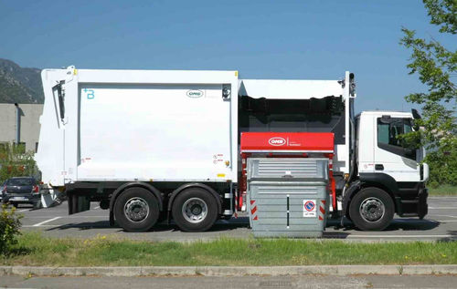 Compacteur de déchets pour tri sélectif - CMPL7ETSB - OMB TECHNOLOGY SRL - mobile / hydraulique / à chargement latéral