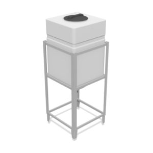 Cuve de stockage - KONIKO series - PLASTIC PROGET EUROPEAN SRL - pour liquides / rectangulaire / tronconique