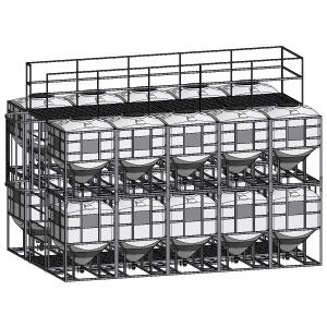 Cuve en matière plastique - KONIKO series - PLASTIC PROGET EUROPEAN SRL - tronconique / empilable