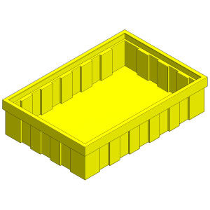 Bac de rétention pour fûts - SECURETANK P EURO - PLASTIC PROGET EUROPEAN SRL - en polyéthylène / pour palette