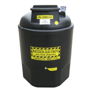 Cuve de récupération d'huile usagée - ECOIL EURO DUPLEX MINERALE series - PLASTIC PROGET EUROPEAN SRL - pour huile minérale / en polyéthylène / cylindrique