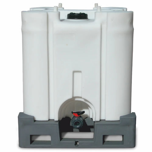 Réservoir pour acides et bases - ROPLAST SRL - en polyéthylène / cubique / de stockage