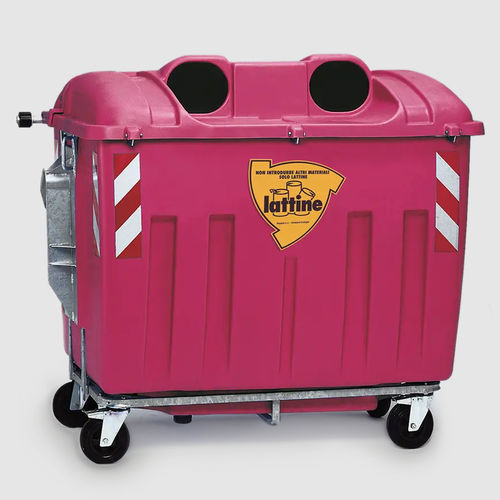 Poubelle en plastique - ECOMIX 2000 - ROPLAST SRL - à chargement vertical / de tri sélectif