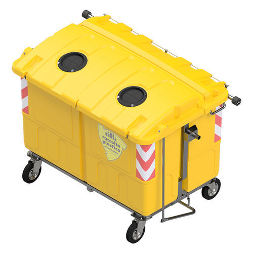 Poubelle en plastique - ECOMAX 1400 - ROPLAST SRL - à chargement vertical / de tri sélectif