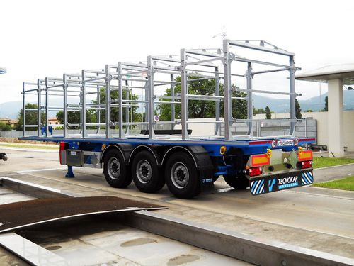 Châssis pour engin de chantier à roues - TMB - TECNOKAR TRAILERS SRL - pour semi-remorque