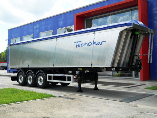 Semi-remorque benne - delfino alluminio - TECNOKAR TRAILERS SRL - de déchets / à 3 essieux / tractée