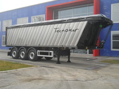 Semi-remorque benne - delfino EV1 - TECNOKAR TRAILERS SRL - pour produits alimentaires / à 3 essieux / tractée
