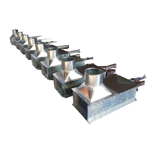 Vanne à guillotine - VGP series - VENTILAZIONE INDUSTRIALE SRL - à commande pneumatique / pour applications lourdes / en inox