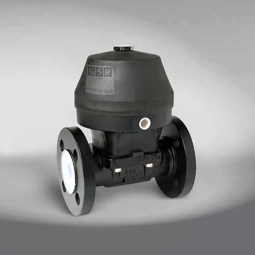 Vanne à membrane - 3/151 - GSR Ventiltechnik GmbH & Co. KG - à commande pneumatique / pour gaz / à bride