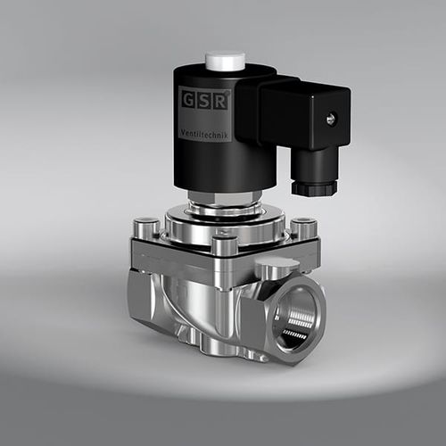 Électrovanne à piston - 35 - GSR Ventiltechnik GmbH & Co. KG - à commande assistée / 2 voies / NF