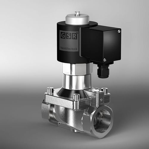Électrovanne haute température - 43TM - GSR Ventiltechnik GmbH & Co. KG - à commande assistée / 2 voies / NF