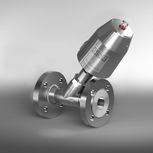 Vanne à bride - 63 - GSR Ventiltechnik GmbH & Co. KG - à clapet / à commande pneumatique / pour gaz