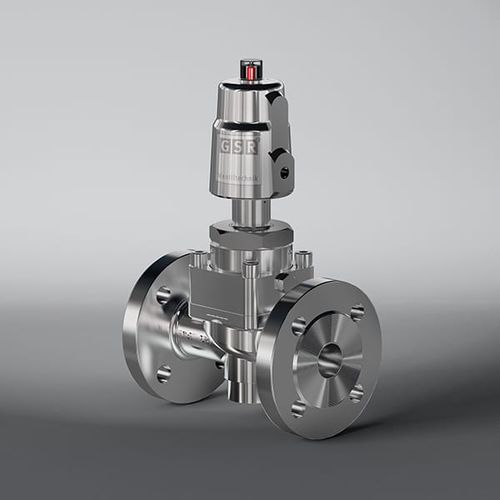 Vanne à piston - 26 - GSR Ventiltechnik GmbH & Co. KG - à commande pneumatique / pour gaz / à bride