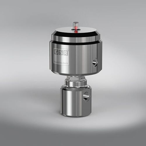 Vanne haute pression - 8/100 - GSR Ventiltechnik GmbH & Co. KG - à piston / à commande pneumatique / pour gaz
