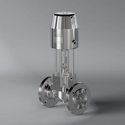 Vanne haute température - 2/640 - GSR Ventiltechnik GmbH & Co. KG - à clapet / à commande pneumatique / pour gaz