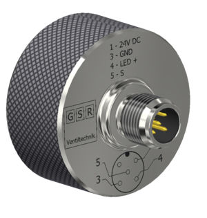 Capteur de position linéaire - GSR Ventiltechnik GmbH & Co. KG - sans liaison mécanique / magnétique / inductif