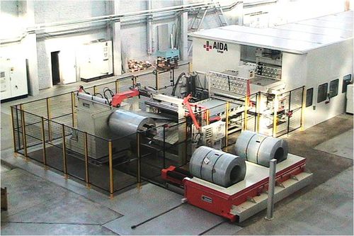 Ligne d'alimentation de presse pour l'industrie automobile - CISAM IMPIANTI s.r.l. Press Feeding Equipment - avec redresseur