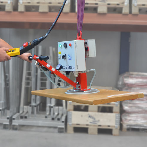 Palonnier à ventouse sur batterie - AERO 250/1R Series - AERO-LIFT - pour tôle / pour plaque de béton / pour fûts
