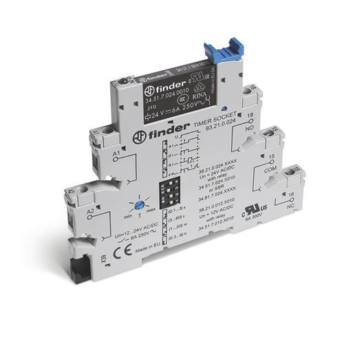 Relais statique DC - 3821 series - FINDER S.p.A. con unico socio - AC / 1NO/NF / d'interface