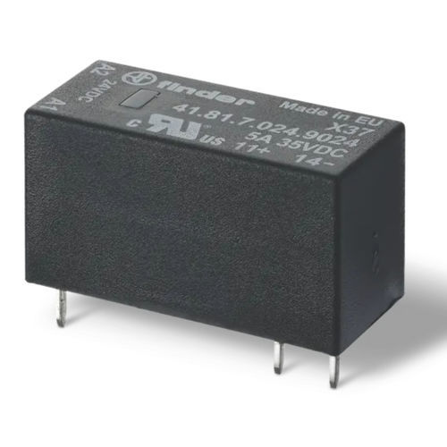 Relais électromécanique 24 Vcc - 4181 series - FINDER S.p.A. con unico socio - 240 Vca / bas profil / sur rail DIN