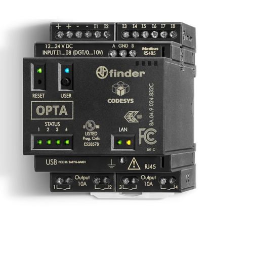 Relais programmable à 8 E - 8A04 series - FINDER S.p.A. con unico socio - entrées analogiques / à entrées numériques / sur réseau Ethernet