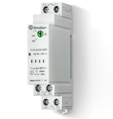 Interrupteur crépusculaire sur rail DIN - 1131 series - FINDER S.p.A. con unico socio - modulaire / AC/DC